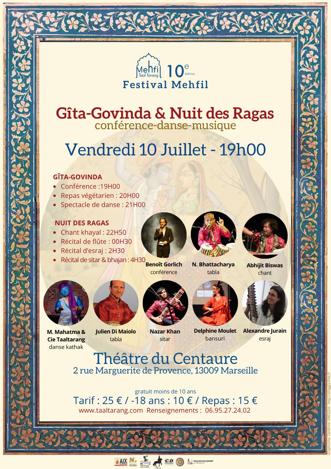 Nuit des raagas - conférence, danse et musique indienne