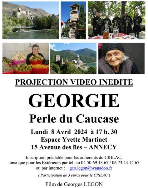 Projection : La Géorgie - Perle du Caucase