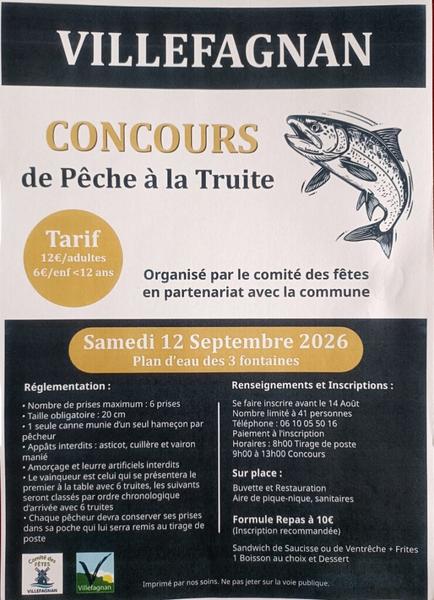 Concours de pêche à la truite