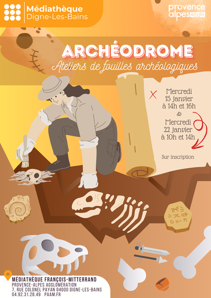 Archéodrome : ateliers de fouilles archéologiques