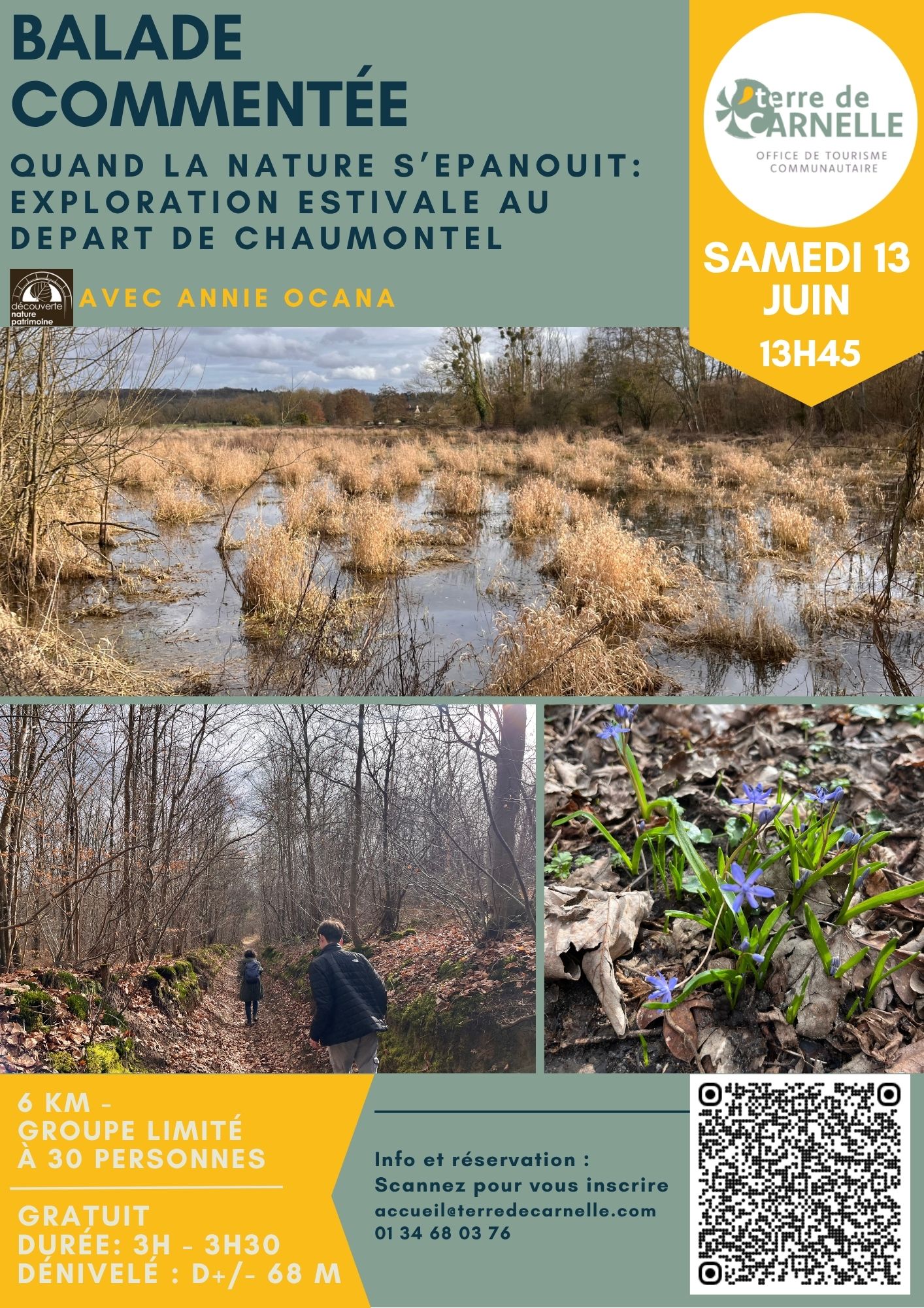 BALADE COMMENTÉE : Quand la nature s’epanouit exploration estivale au depart de chaumontel.