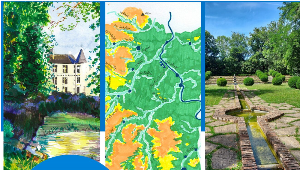 EXPOSITION à Montauger “Dessein d’Essonne. Géographie de l’eau” de Franck SENAUD