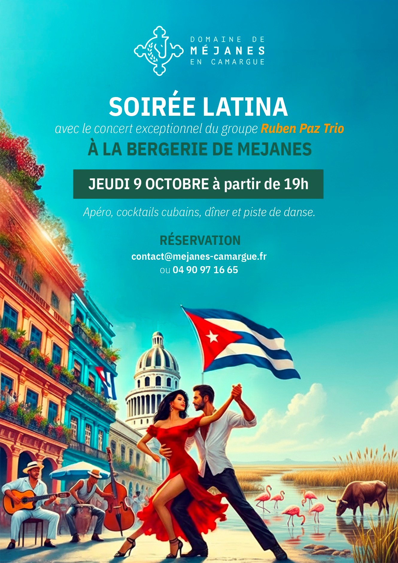 Soirée Latina à la Bergerie du Domaine de Méjanes