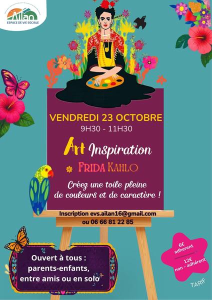 Animation peinture inspiration Frida KAHLO