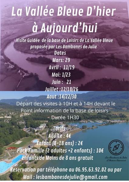 Visite guidée de la Vallée Bleue d'hier à aujourd'hui