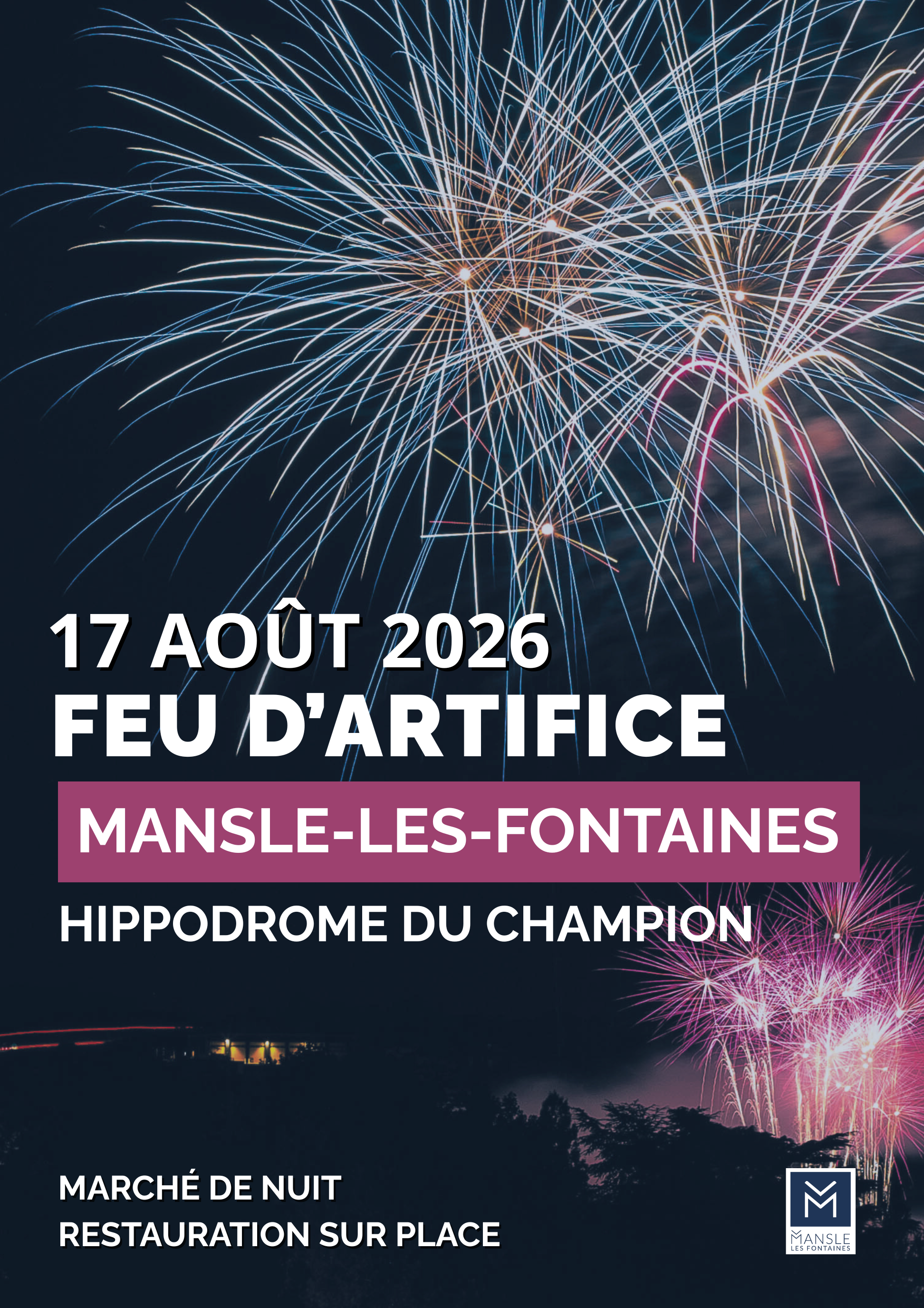 Feu d'artifice et marché artisanal