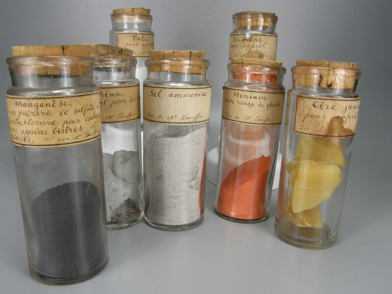 Produits pour apprêt et teinture, Manufacture de coton d’Annecy et Pont, 19e siècle