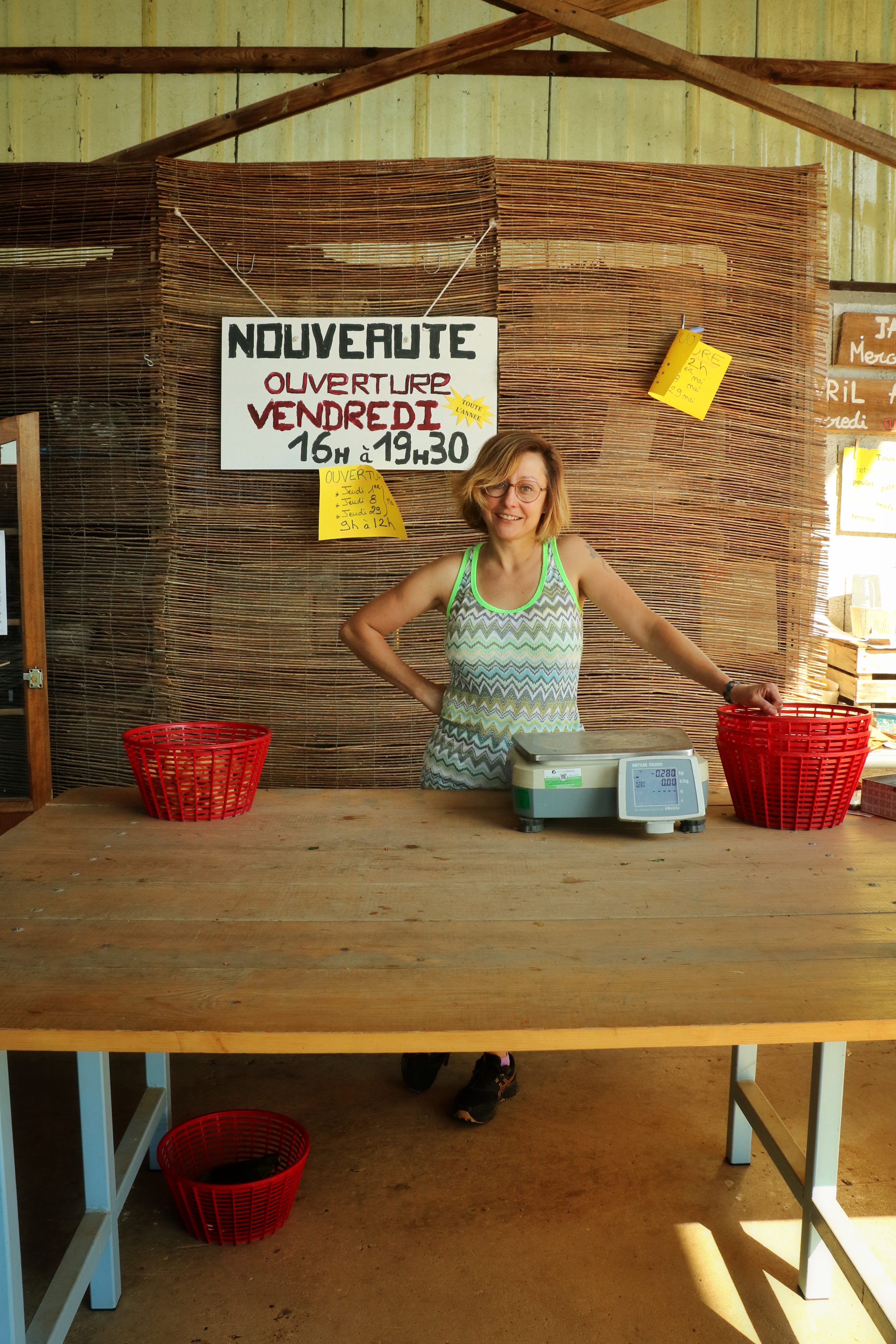 Marché de la Tour des Saveurs, producteur à Brangues