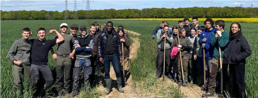Journée de paillage des haies au Jardin de Cocagne ! 