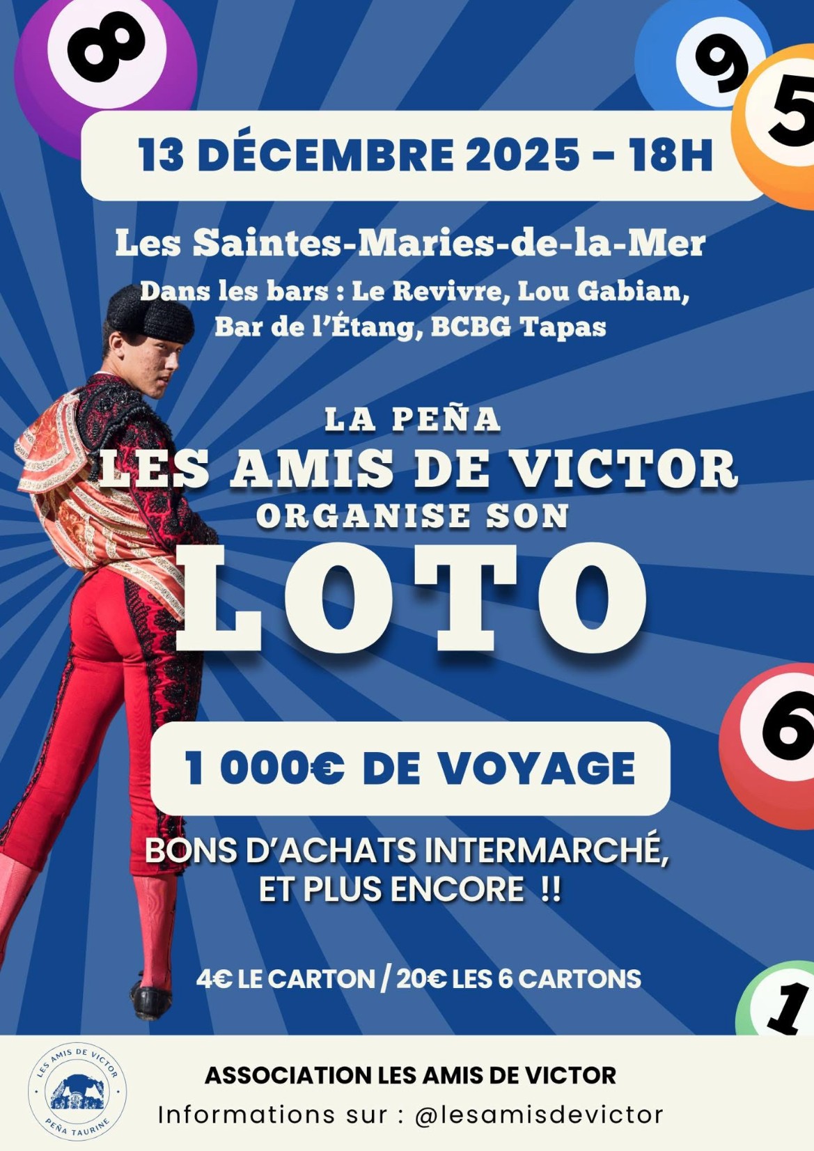 La Pena « Les Amis de Victor » organise son Loto