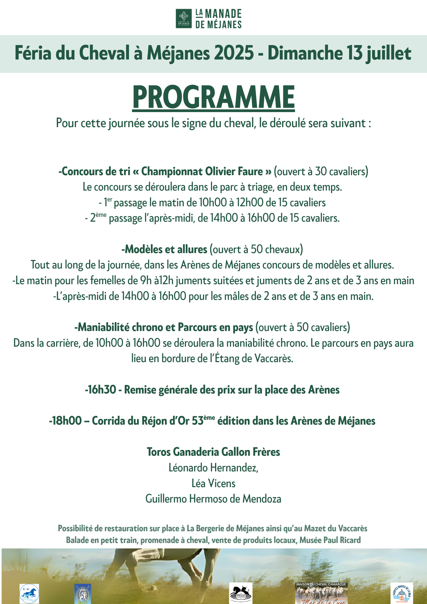 Feria du cheval à Méjanes – Rejon d’Or