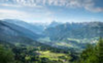 Aperçu de Samoëns depuis les hauteurs