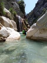 Arrivée du canyon de Riolan
