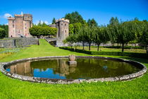 Vue sur le jardin et le château Dauphin