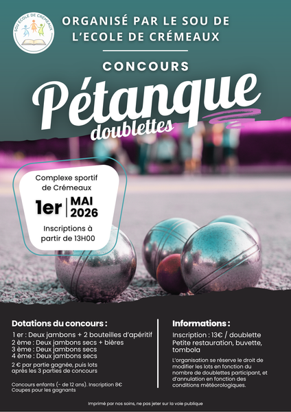 concours pétanque