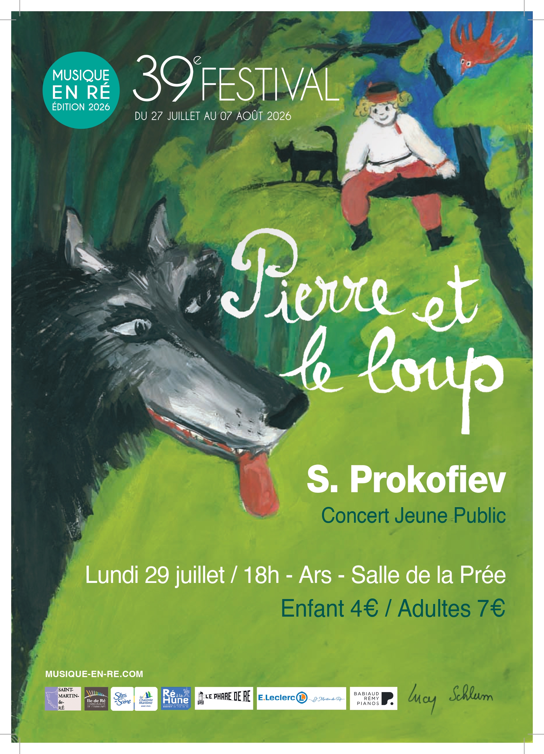39ᵉ Festival Musique en Ré - Concert jeune public : Pierre et le Loup