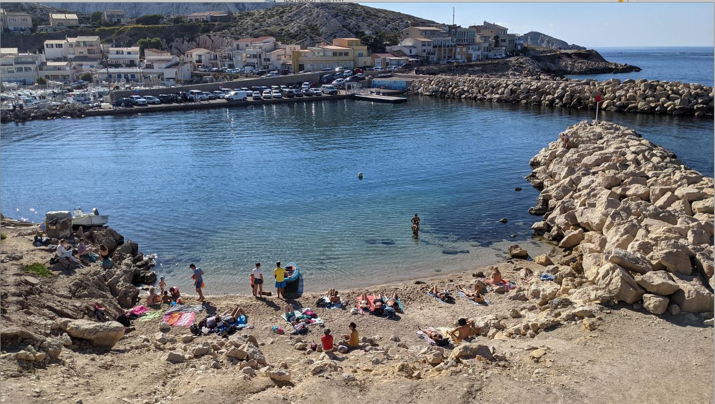 Plage du port des Goudes Marseille