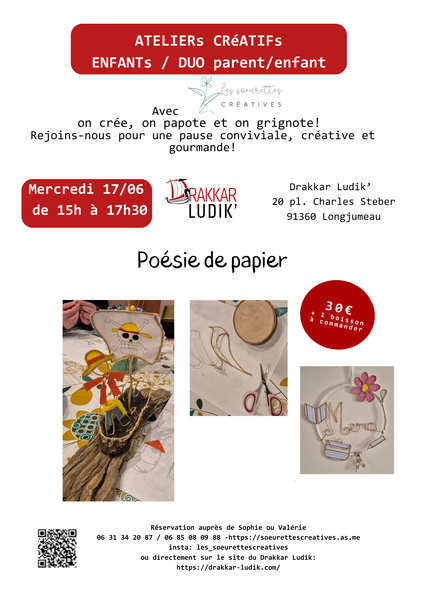 Atelier créatif enfants et adultes