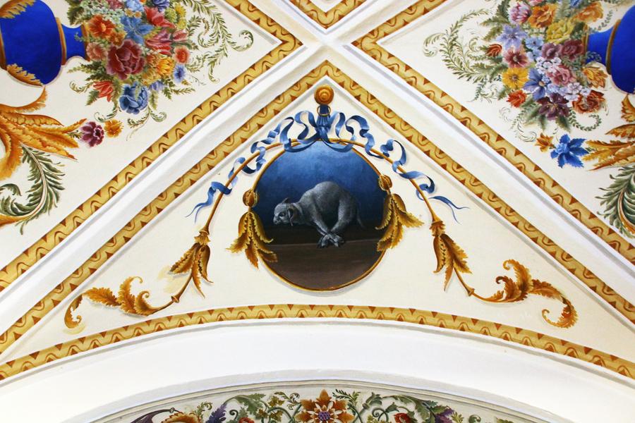 Détail des peintures de la voûte Détail des peintures de la voûte