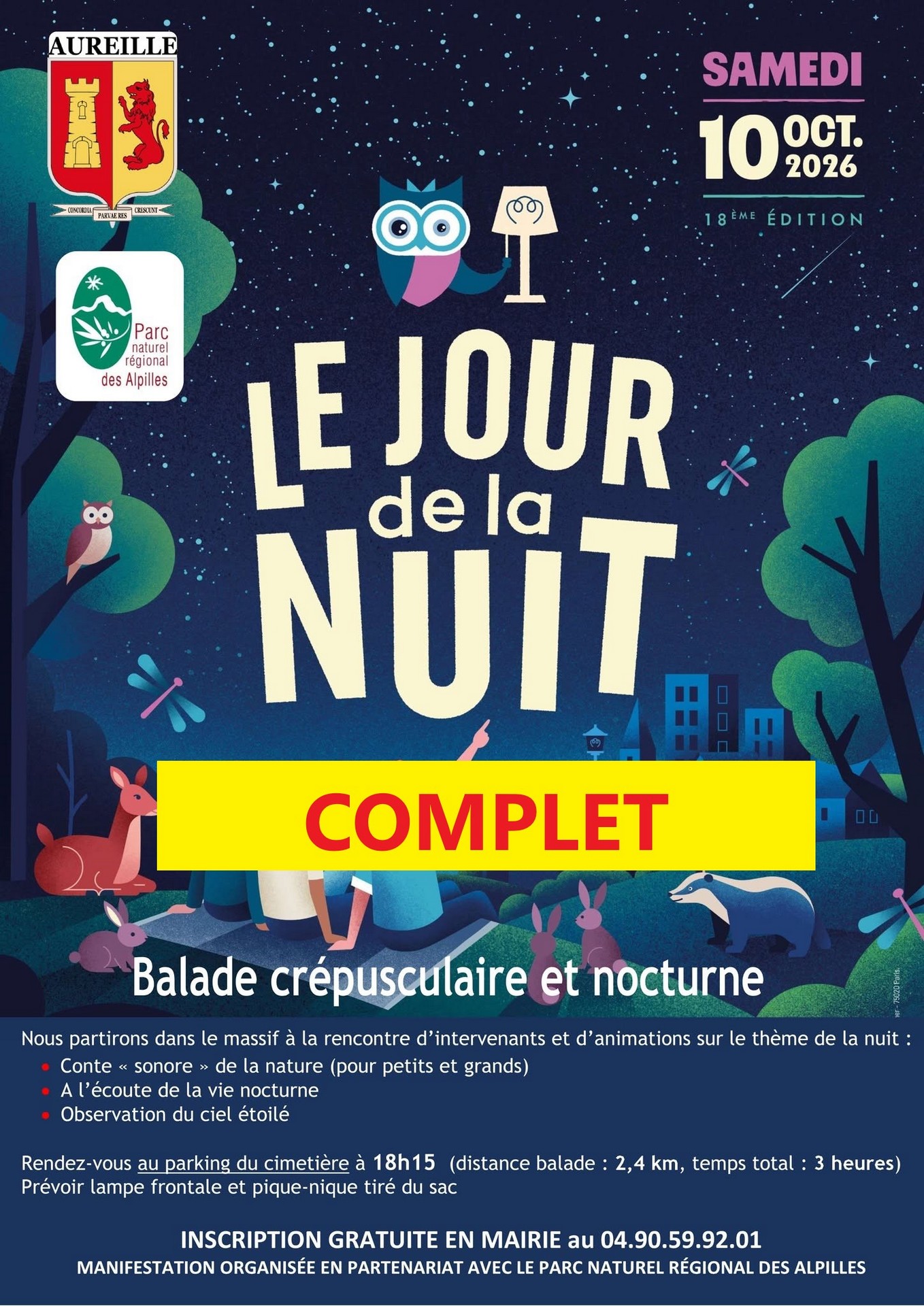 [COMPLET] Le Jour de la Nuit à Aureille