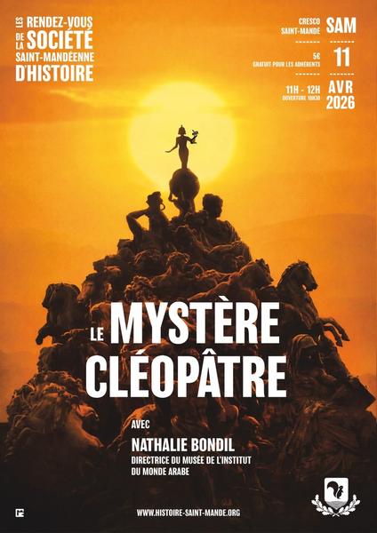 Conférence : Le mystère de Cléopâtre au CRESCO_Saint-Mandé 