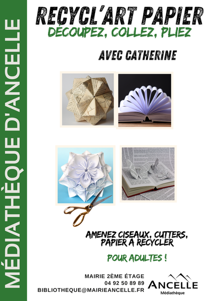 Recycl'art papier_Ancelle - © @Mairie Ancelle Recycl'art papier_Ancelle - © @Mairie Ancelle
