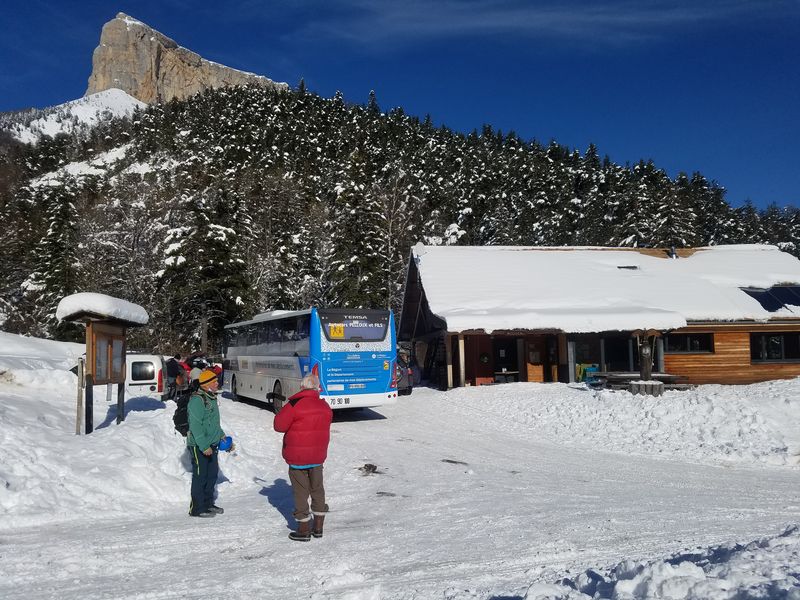 Arrivée au foyer nordique