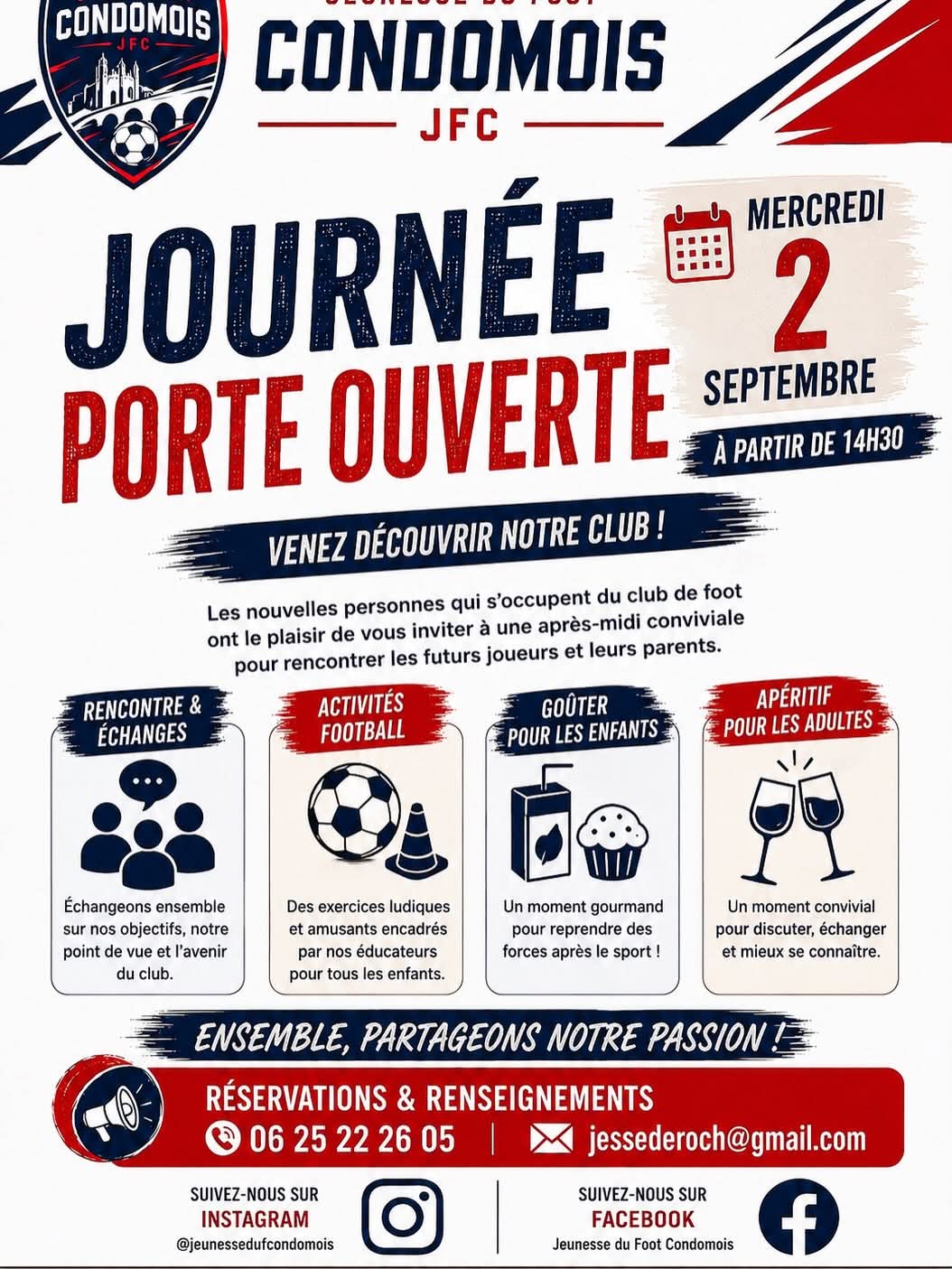 Journée portes ouvertes - Jeunesse du foot condomois_Condom