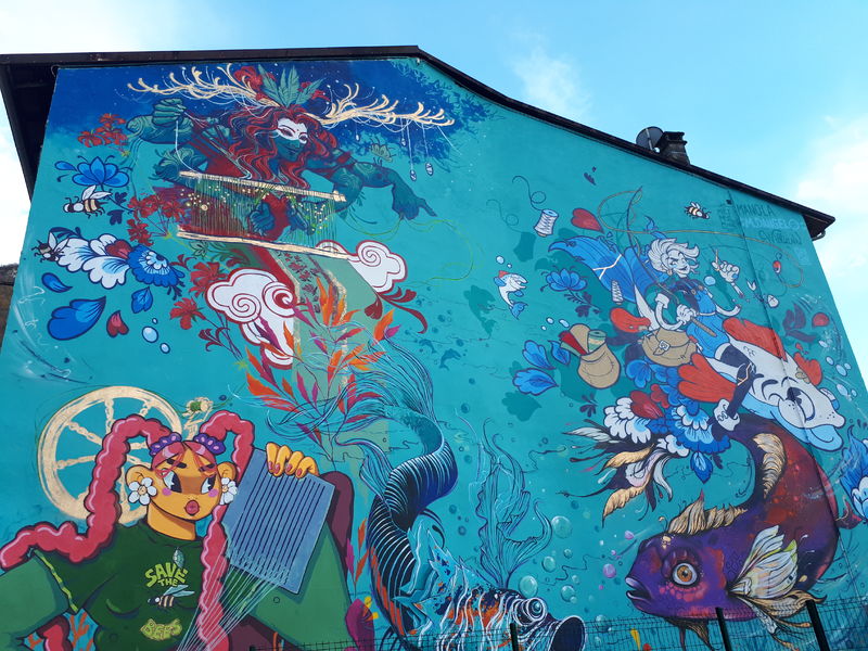 Parcours des peintures murales street art à Tenay