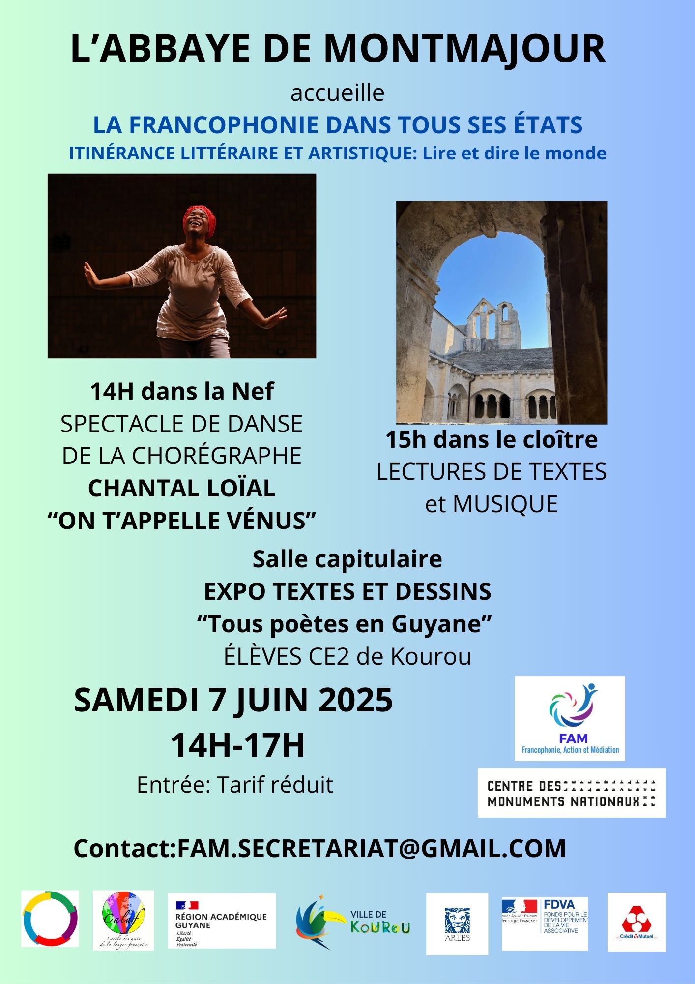 Lire et dire le monde francophone (FAM-CALAF) – Itinérance littéraire et artistique