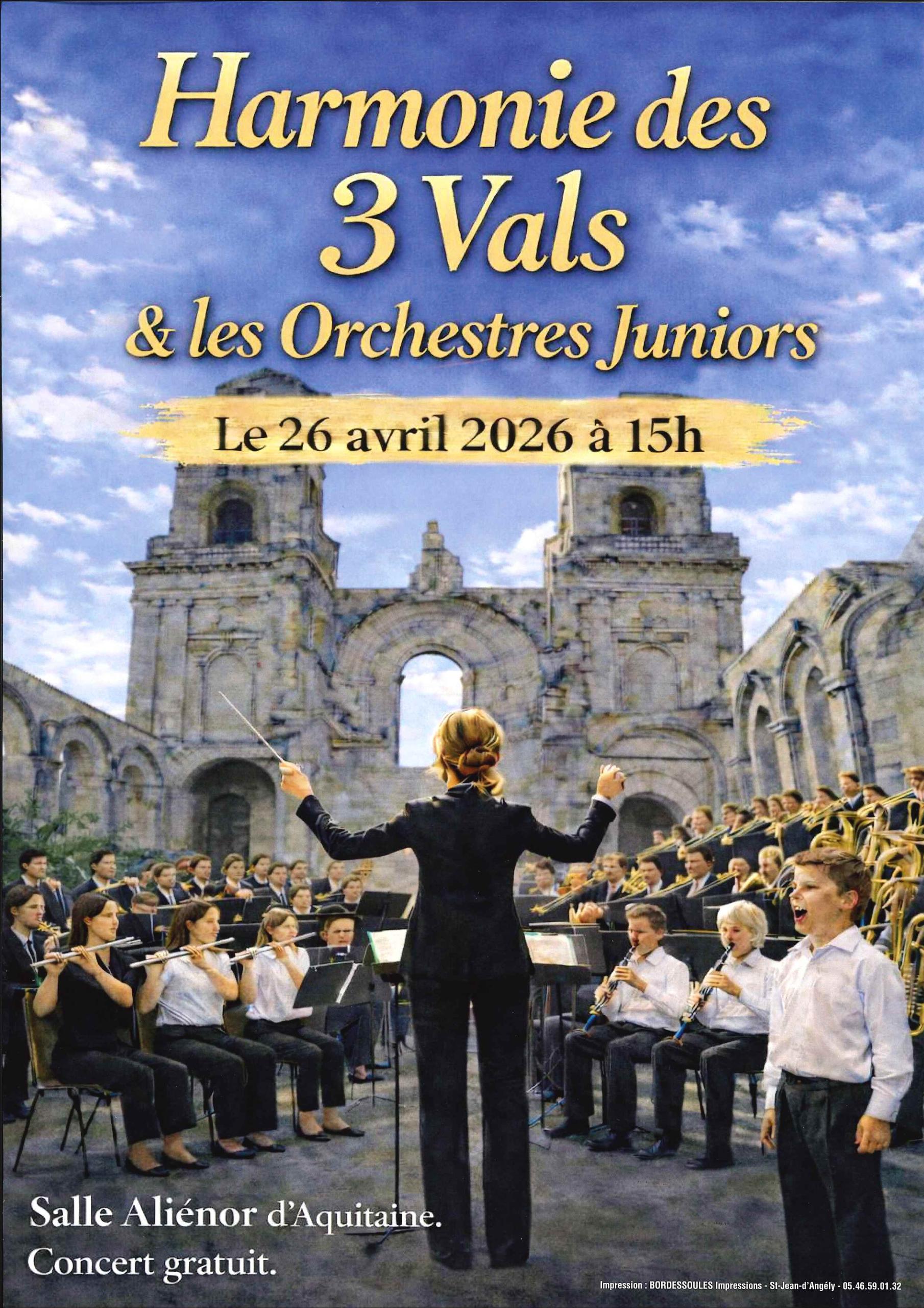 Concert  - Harmonie des 3 Vals