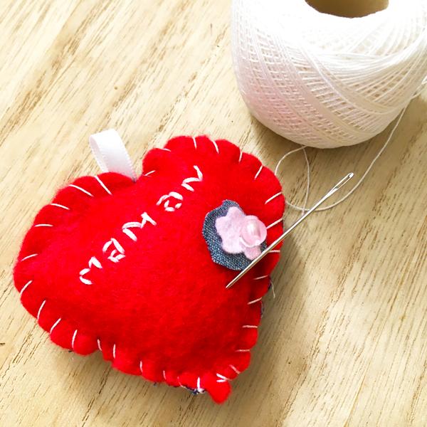 Porte-clé coeur brodé - Atelier Juniors dès 7 ans et Adultes