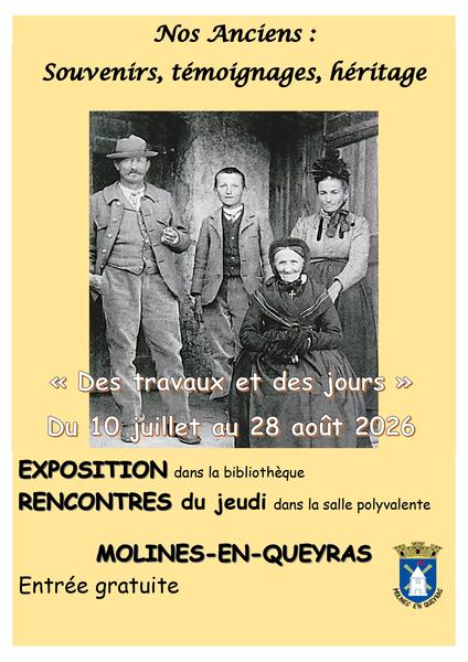 Soirée rencontre 'Raconter l'histoire du Queyras : des érudits aux témoins (XIXè-XXIè)'