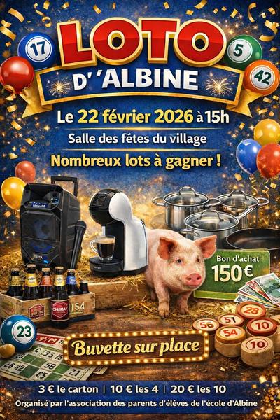 Loto de l'école d'Albine