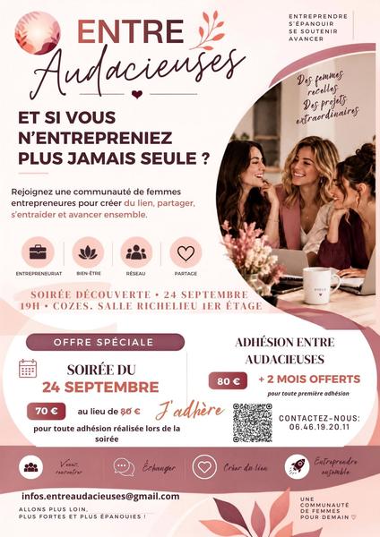 Soirée découverte 'entre audacieuses'