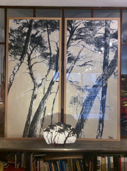 Pascal Cessou Workshop - Pine-trees painting - Pascal Cessou