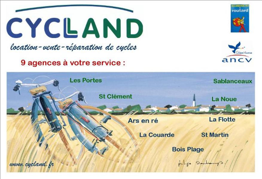 Location de vélo par Cycland à Saint-Clément-des-Baleines