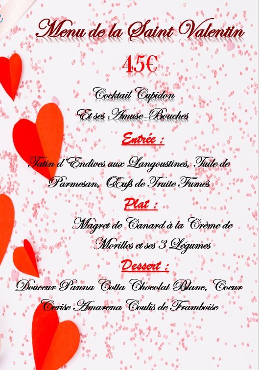 Menu de la St Valentin_Mansle-les-Fontaines