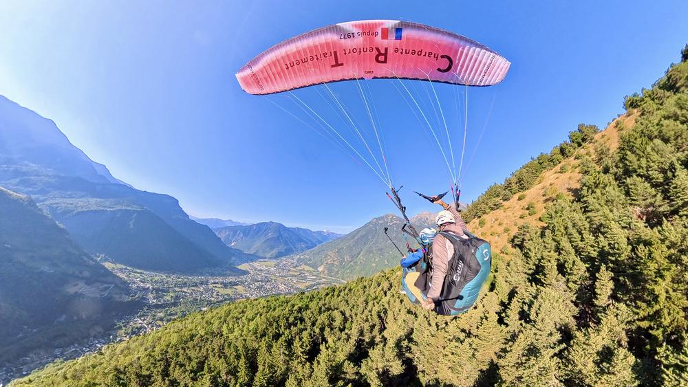Vol biplace parapente en été