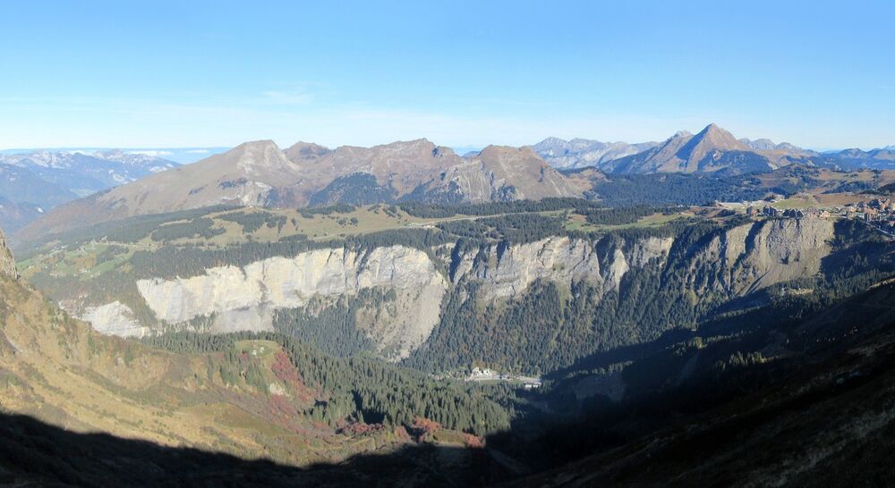 Panorama sur les sommets du Haut-Chablais