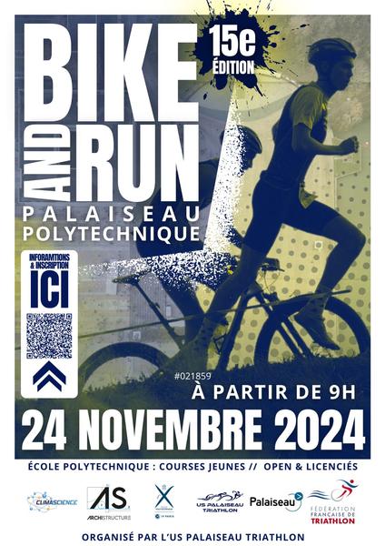 15ème Bike&Run de Palaiseau-Polytechnique Le 24 nov 2024