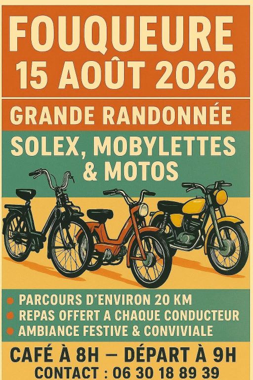 Grande randonnée solex, mobylettes et motos