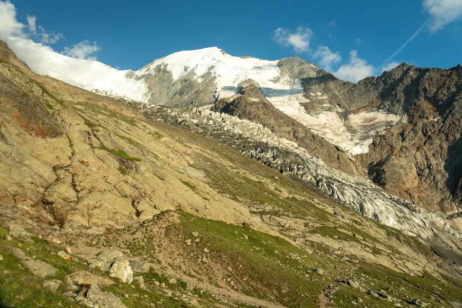 Glacier de Bionnassay vu depuis le Nid d'Aigle