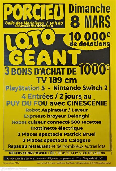Grand loto de Porcieu-Amblagnieu