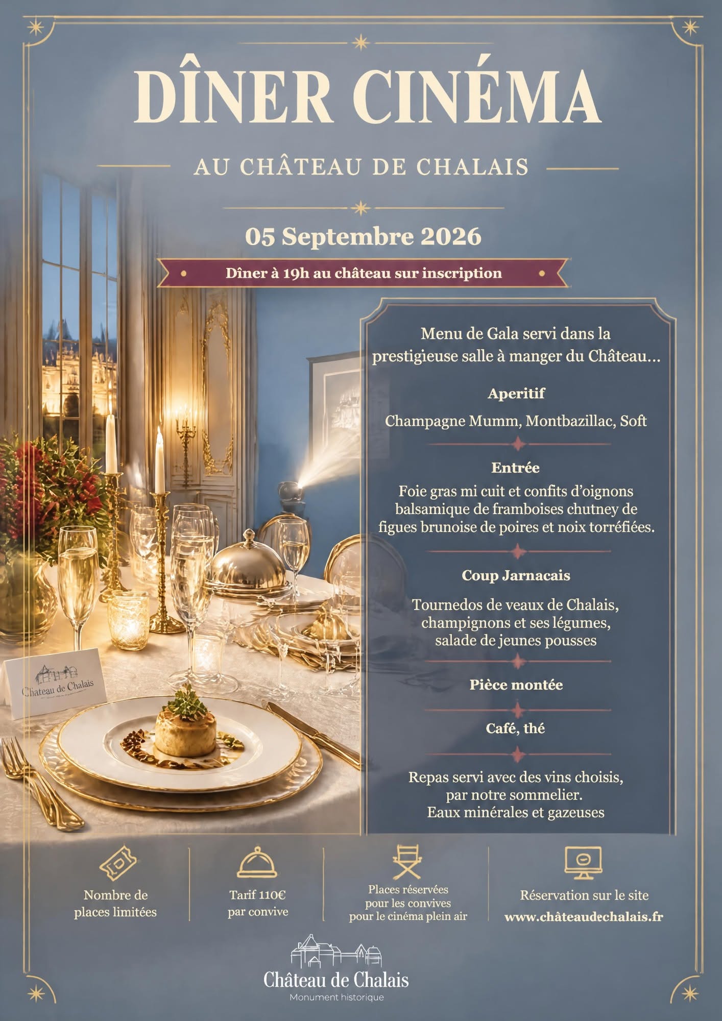 Dîner de Gala et seance Cinéma