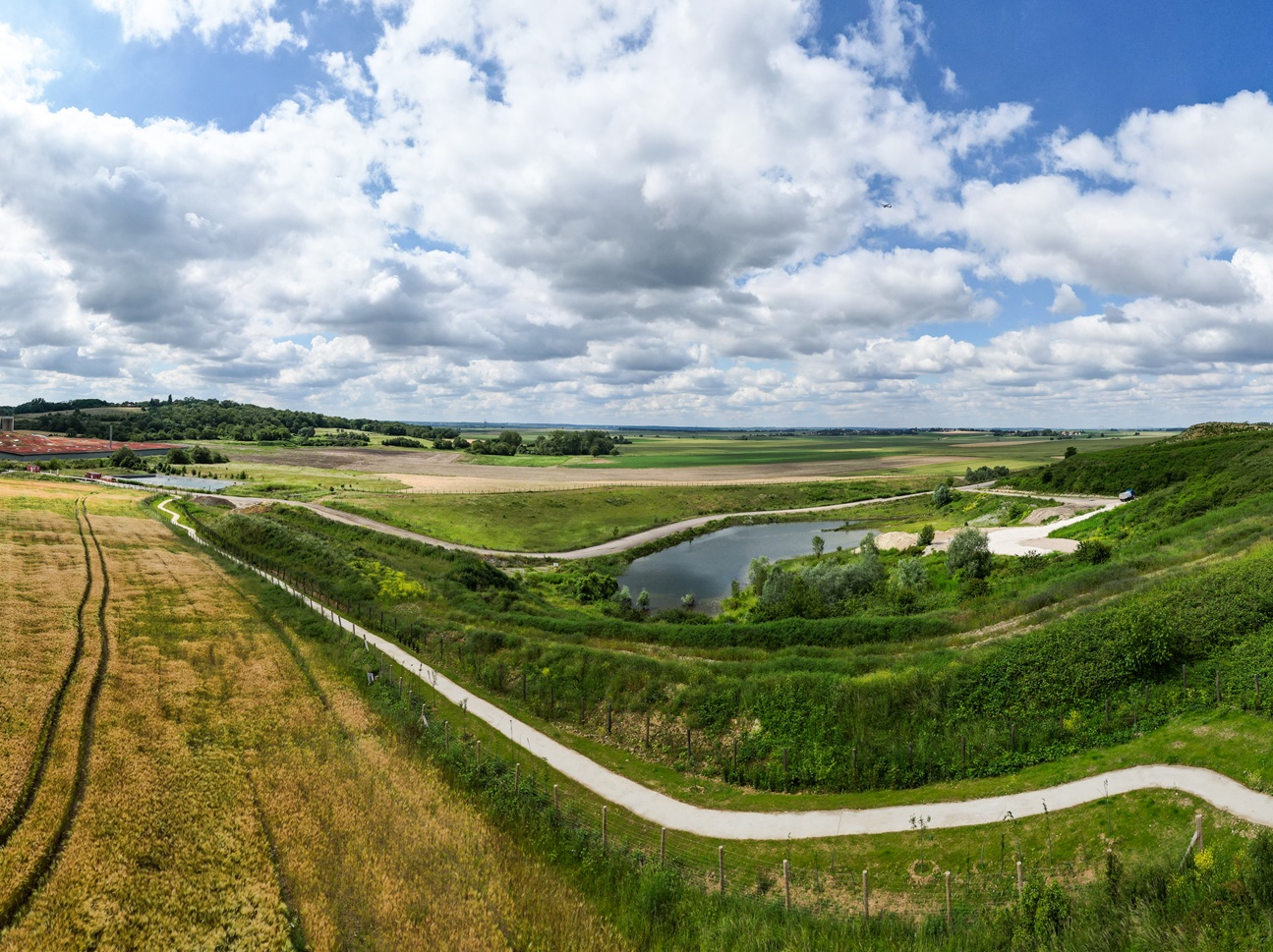 Vue du chemin d'accès au point d'observation