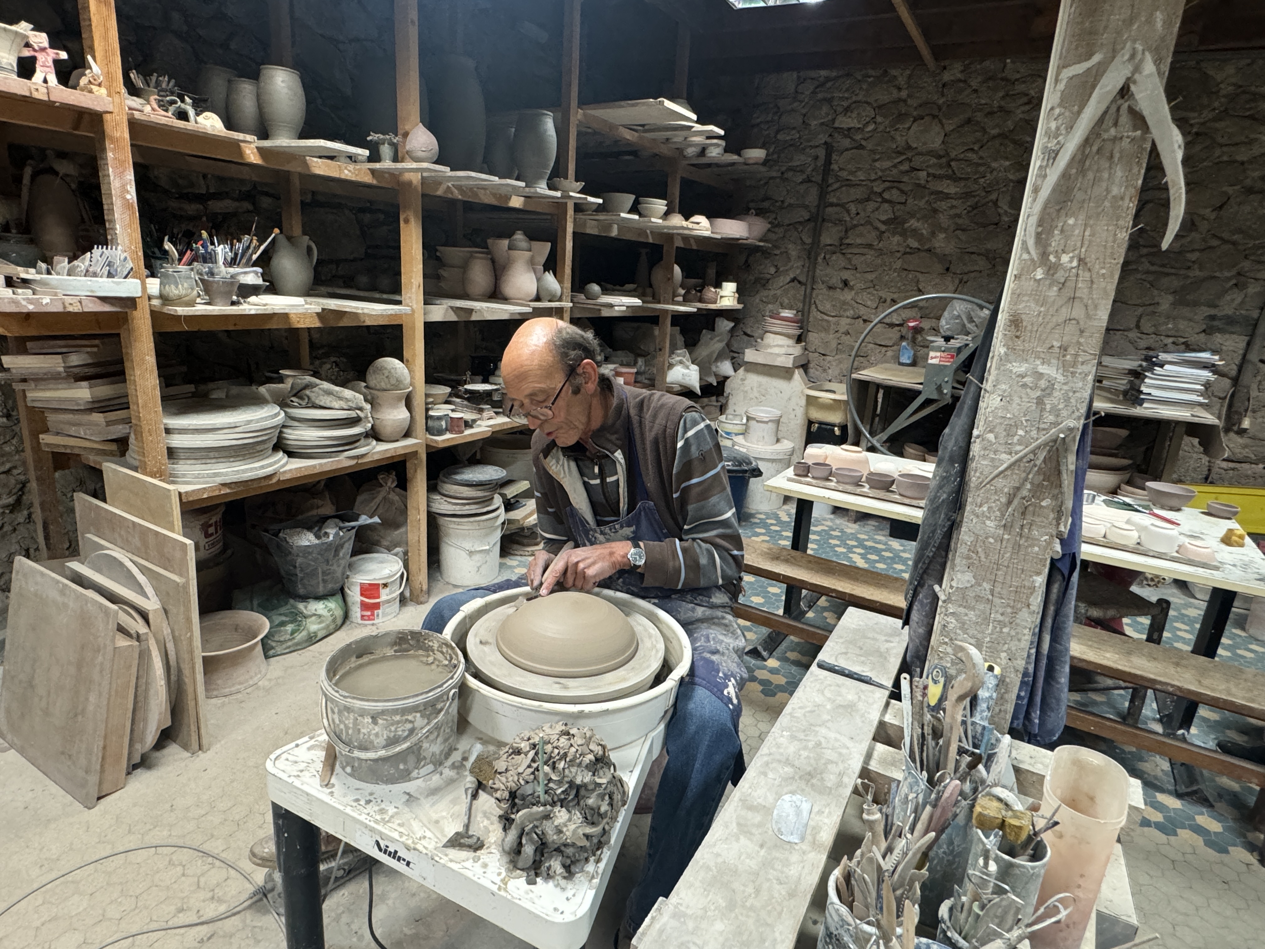 Au coeur de nos métiers : visite de l'atelier de Philippe Jacques, Poterie du Lardet