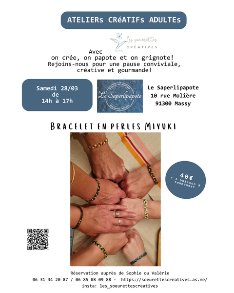 Atelier bracelet Miyuki