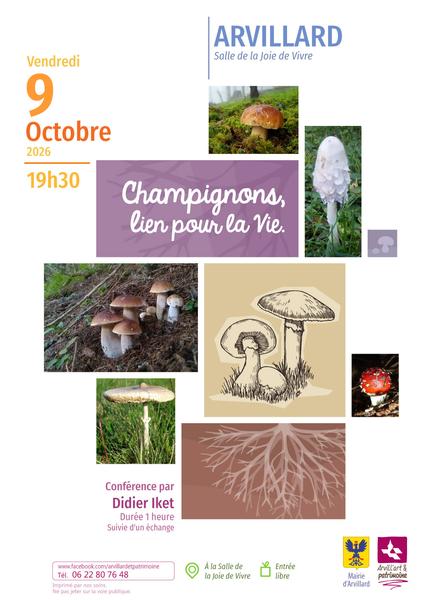 Conférence - Champignons, lien pour la vie