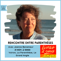 Rencontre entre parenthèses avec Jeanne Benameur_Voiron
